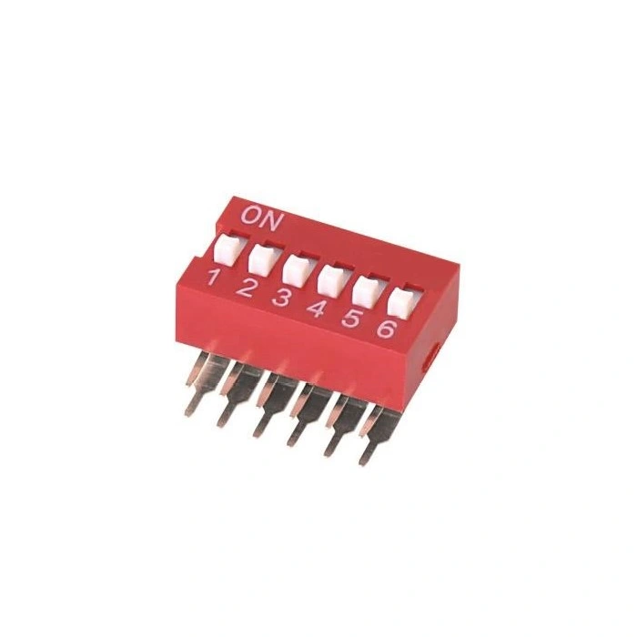 Right Angle Type DIP Switch Slide Plastic 1-12 Position DIP Tact Switch DIP Code Switch Dialing Switch