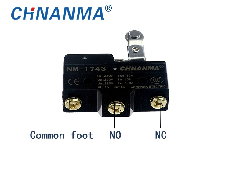 Undirectional Hinge Roller Lever Type Micro Switch