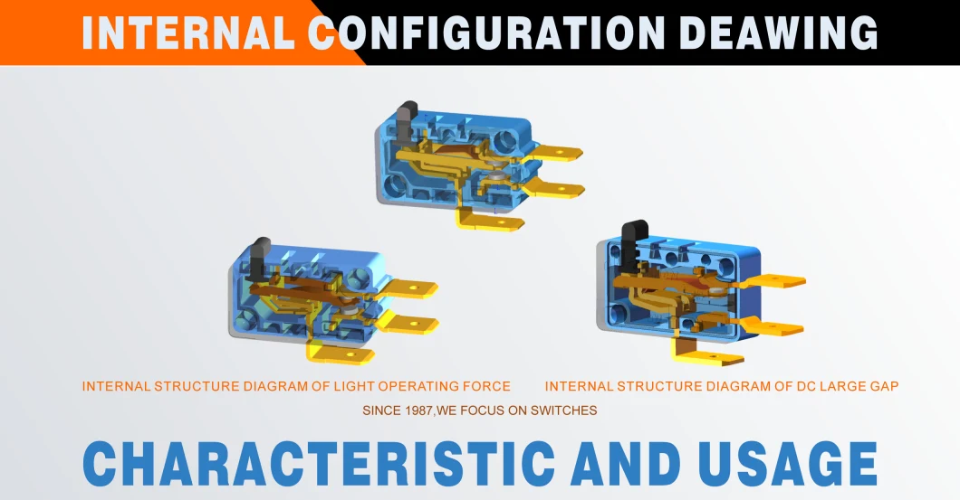 Micro Switch for High Temperature Resistant Electronic Equipment of Kw3a Cooking Machine