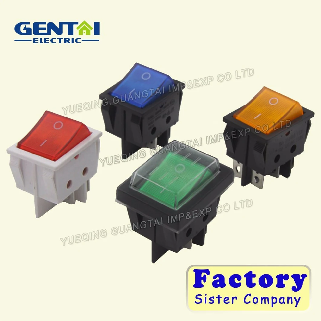 3 Pin Illuminated 16A 250 VAC T125 Rocker Switch