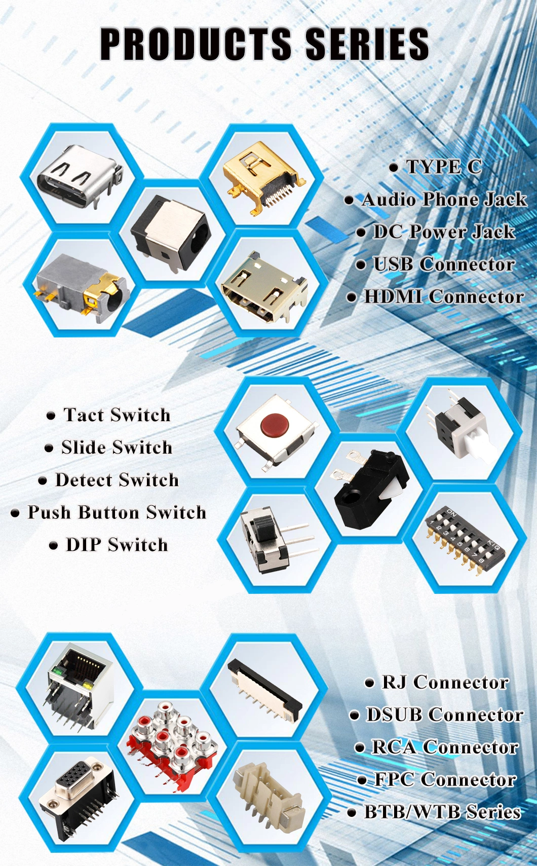 Hot Selling Ultraminiature SMT Tact Switch 4.5* 4.5mm PCB Multiple Actuator SMD Micro Tactile Switch