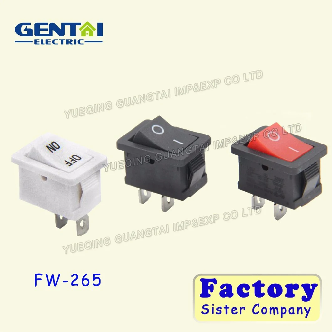 Security 2pin 6A 250VAC Waterproof T85 Rocker Switch