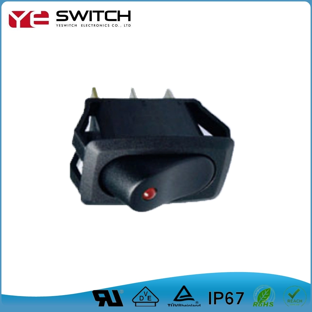 Waterproof Latched Momentary Illuminated Rocker Light Switch