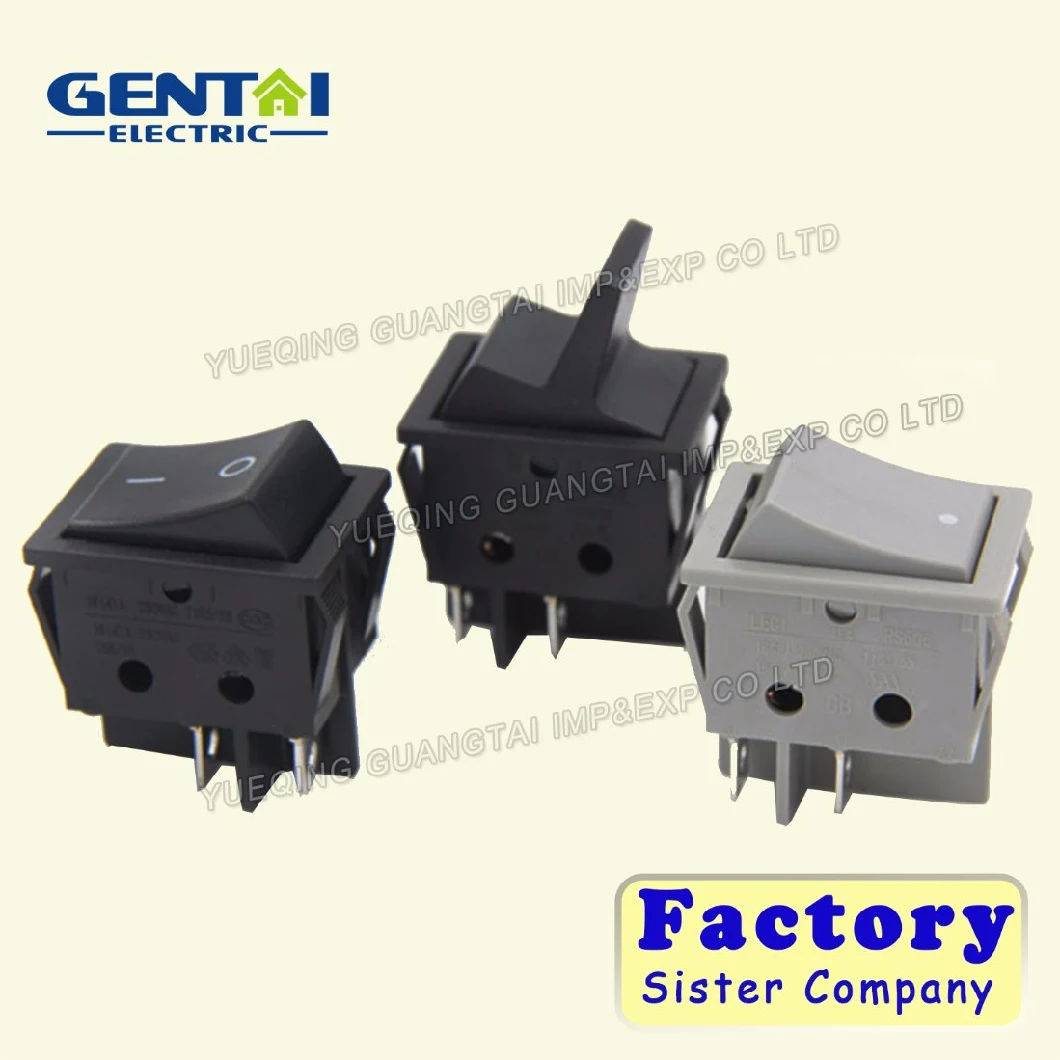 3 Pin Illuminated 16A 250 VAC T125 Rocker Switch